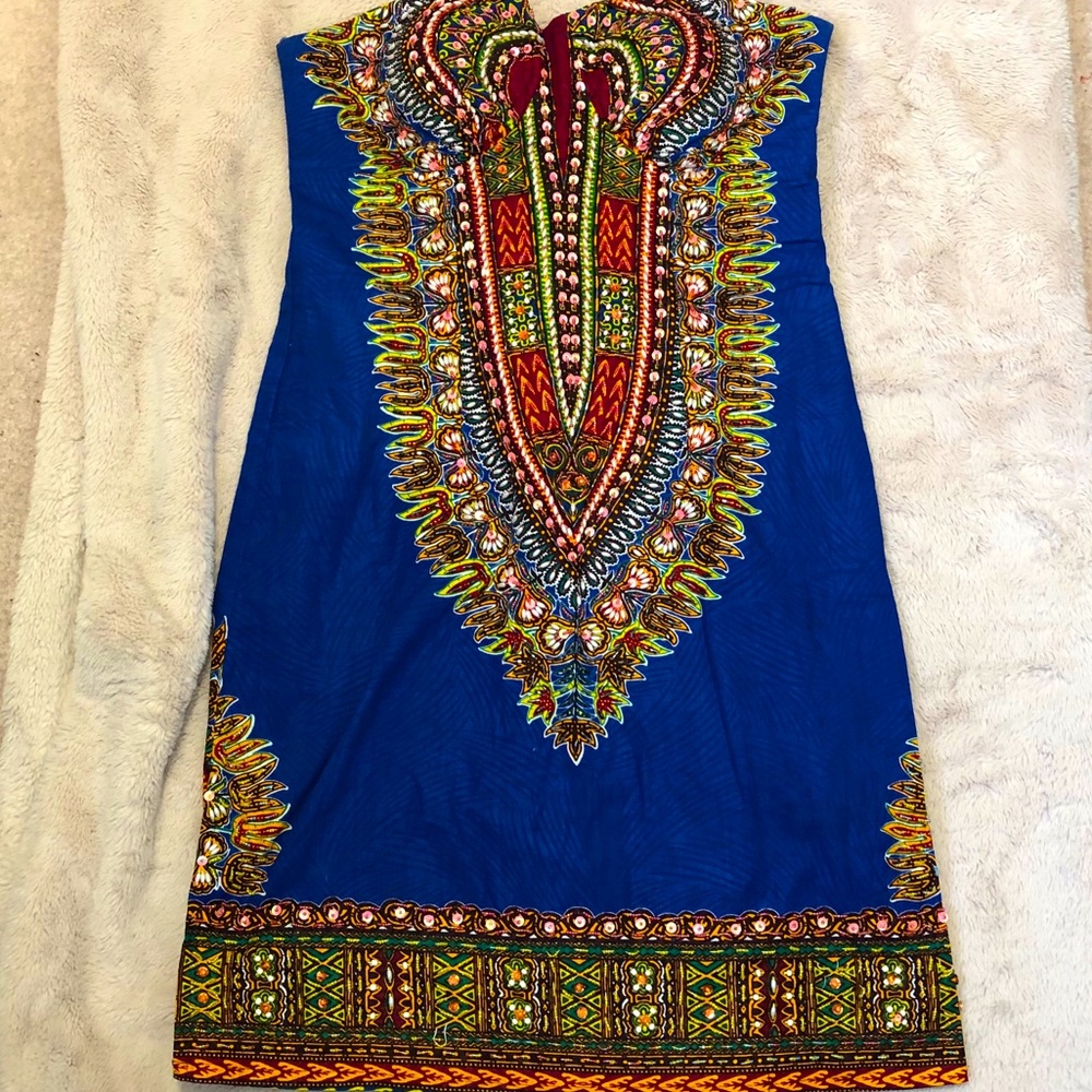 Linen Beaded Dress